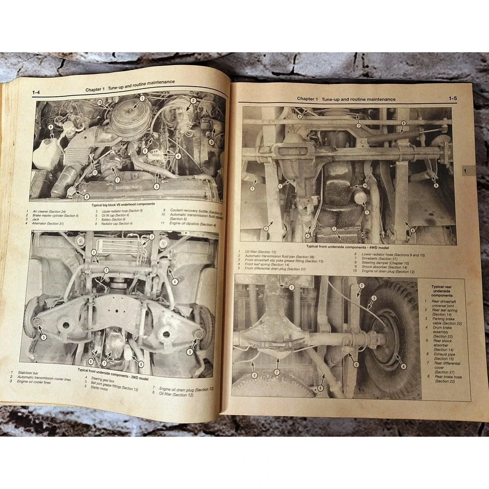 Chevrolet & GMC Pick-Ups Haynes Repair Manual 24064 complete teardown & rebuild
